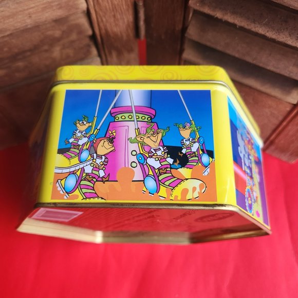 Willy Wonka Embossed Limited Edition Hexagonal Gift Tin Nerds Runts Laffy Taffy - Picture 4 of 7